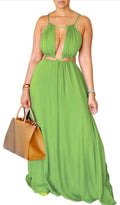 Island Glow Cutout Maxi Dress