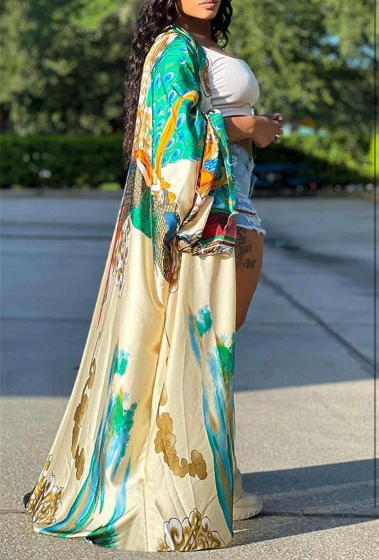 Peacock Paradise Kimono