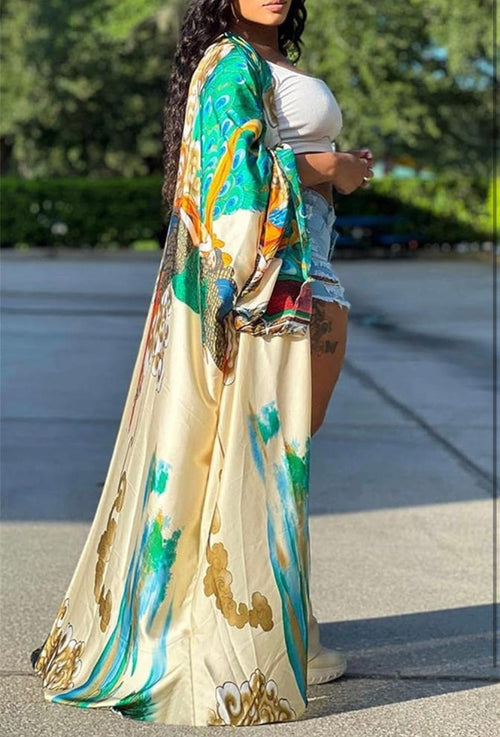 Peacock Paradise Kimono
